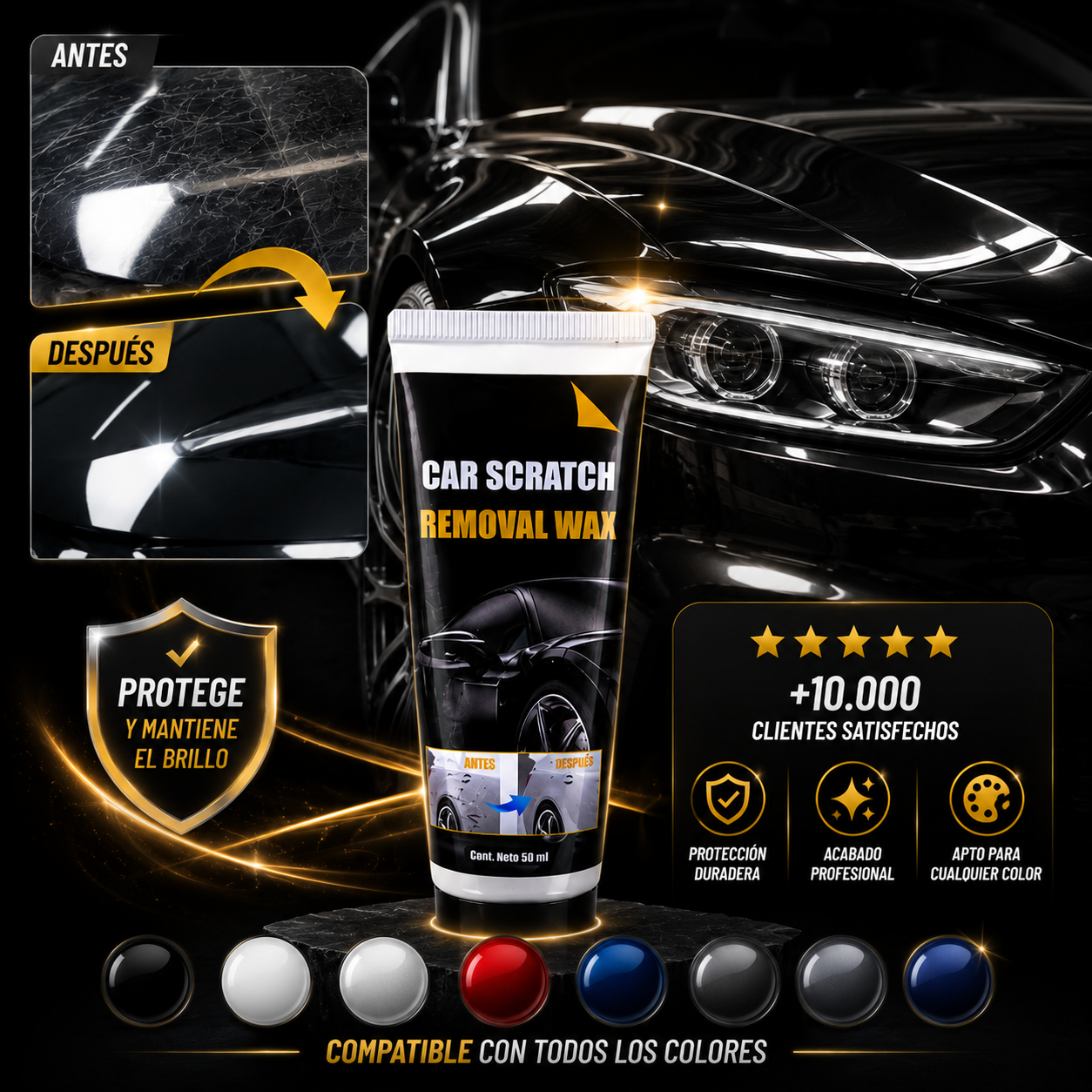 AutoRestore™ - Ayuda a reducir rayones leves y proteger la pintura.