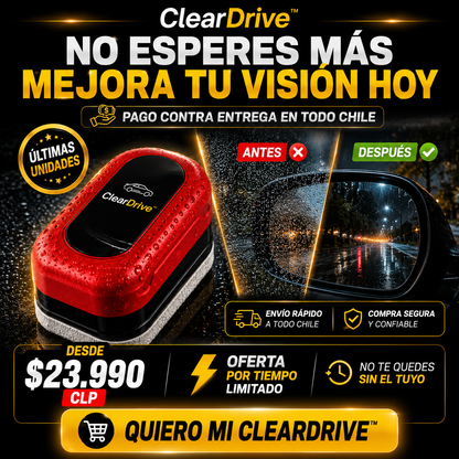 ClearDrive™ - Cepillo Antiempañante para Vidrios